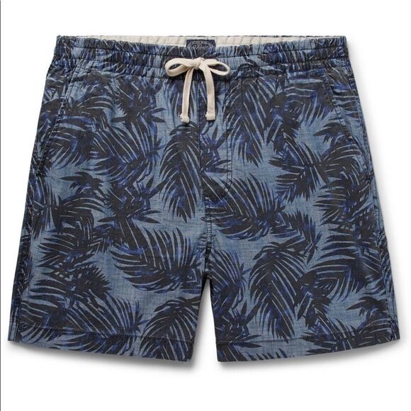 J. Crew printed cotton shorts chambray size xl - Picture 1 of 7